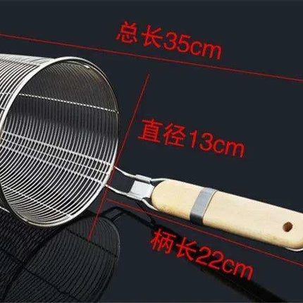 Premium Multi-Functional Stainless Steel Strainer Basket - Essential Kitchen Tool for Effortless Cooking and Draining - Très Elite