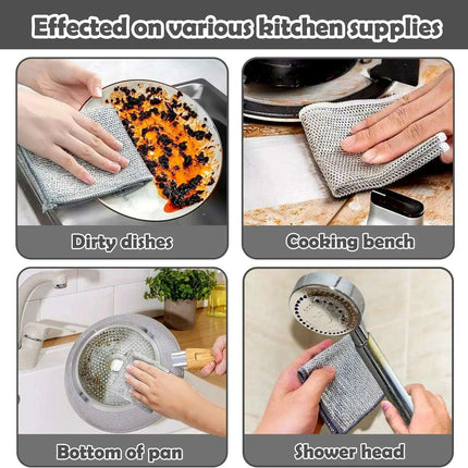Premium Non-Stick Steel Wire Cleaning Towels: Ultimate Kitchen Maintenance Set - Très Elite