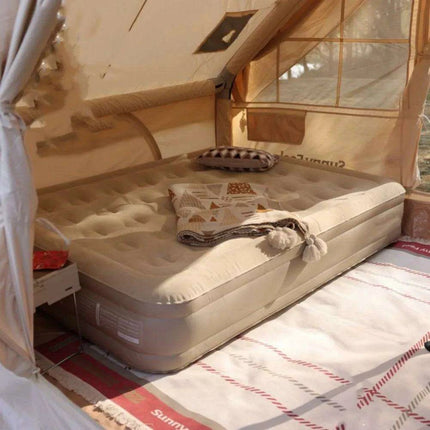 Premium Outdoor Inflatable Double Mattress with Built-In Pump - Très Elite