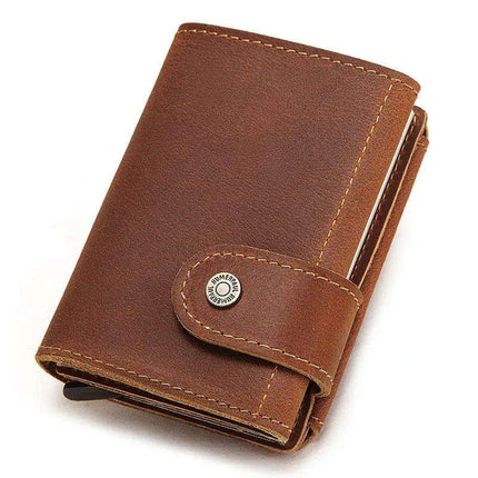 Premium RFID Business Wallet with Quick-Access Card Holder and Money Clip..