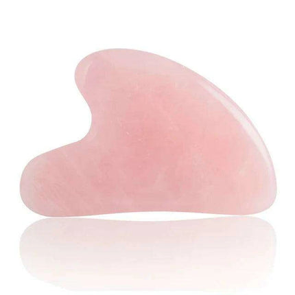 Premium Rose Quartz Fiberglass Facial Roller for Luxurious Skincare Experience