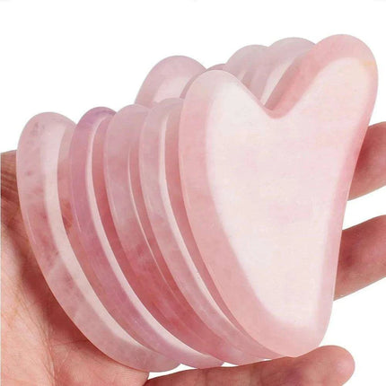 Premium Rose Quartz Fiberglass Facial Roller for Luxurious Skincare Experience