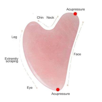 Premium Rose Quartz Fiberglass Facial Roller for Luxurious Skincare Experience