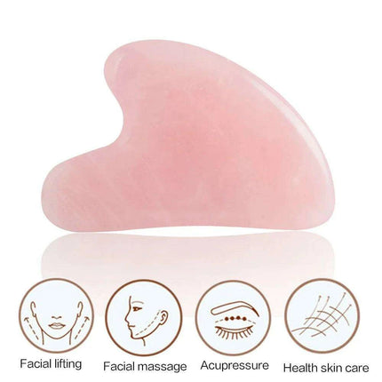 Premium Rose Quartz Fiberglass Facial Roller for Luxurious Skincare Experience