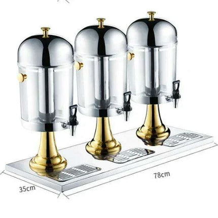 Premium Self-Serve Stainless Steel Cold Drink Dispenser for Events - Très Elite