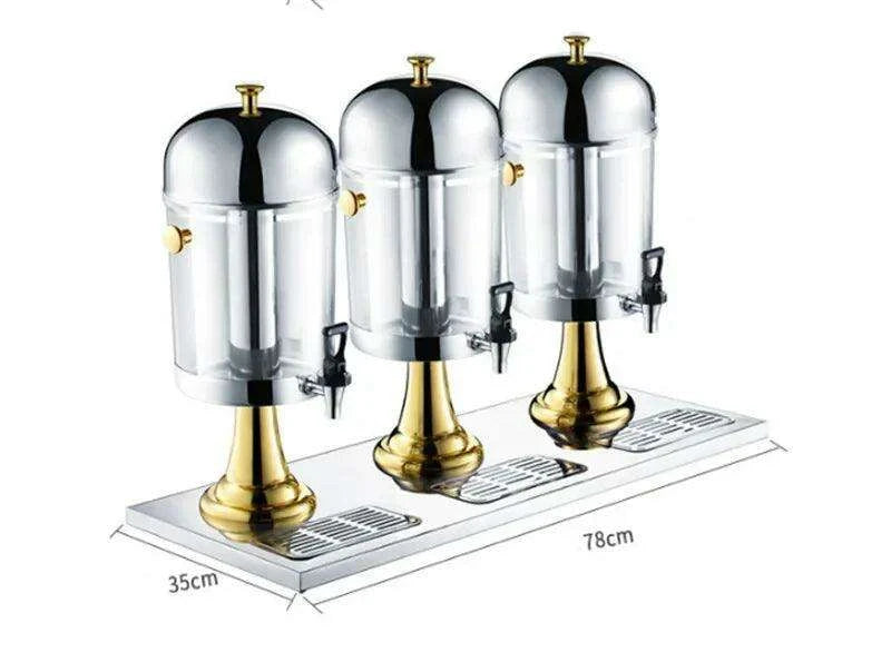 Premium Self-Serve Stainless Steel Cold Drink Dispenser for Events - Très Elite