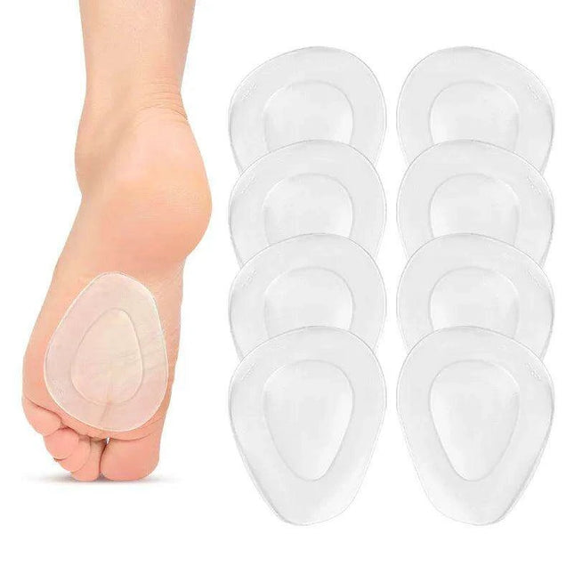 Premium Silicone Gel Forefoot Cushions - High Heel Pain Relief & Anti-Slip Inserts for Plantar Fasciitis Support