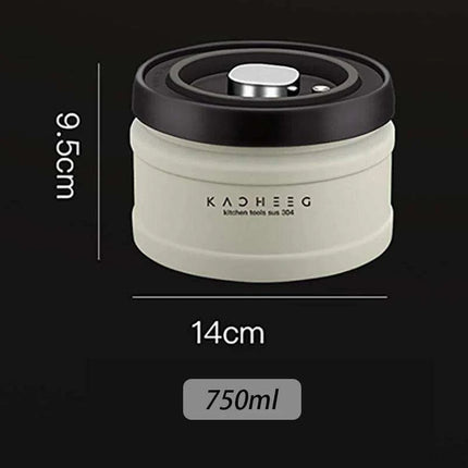 Premium Stainless Steel Coffee Storage Canister Set with CO2 Release Valve - Maximize Freshness & Kitchen Organization - Très Elite