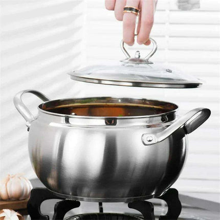 Premium Stainless Steel Cooking Pot Set - Essential Cookware for Gourmet Soups and More - Très Elite