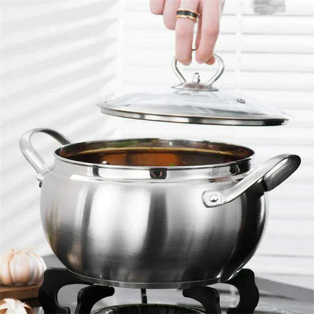 Premium Stainless Steel Cooking Pot Set - Essential Cookware for Gourmet Soups and More