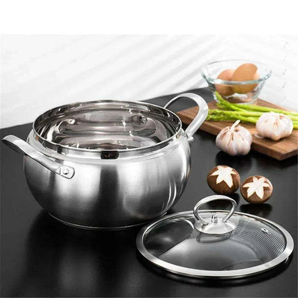 Premium Stainless Steel Cooking Pot Set - Essential Cookware for Gourmet Soups and More - Très Elite