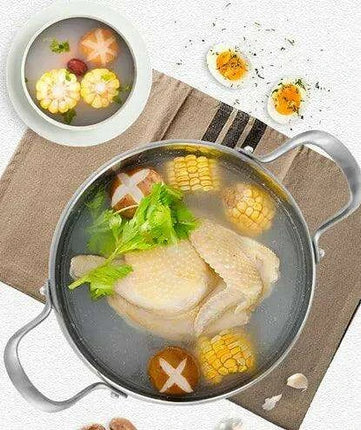 Premium Stainless Steel Cooking Pot Set - Essential Cookware for Gourmet Soups and More - Très Elite