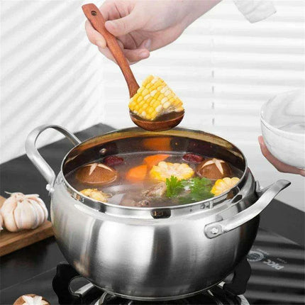 Premium Stainless Steel Cooking Pot Set - Essential Cookware for Gourmet Soups and More - Très Elite