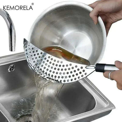 Premium Stainless Steel Drainer Pot with Baffle - Essential Kitchen Tool for Effortless Water Drainage - Très Elite