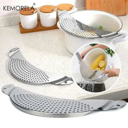 Premium Stainless Steel Drainer Pot with Baffle - Essential Kitchen Tool for Effortless Water Drainage - Très Elite