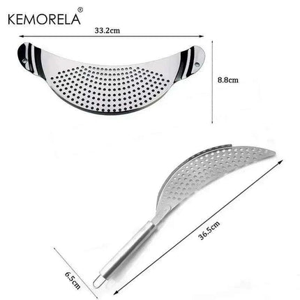 Premium Stainless Steel Drainer Pot with Baffle - Essential Kitchen Tool for Effortless Water Drainage - Très Elite