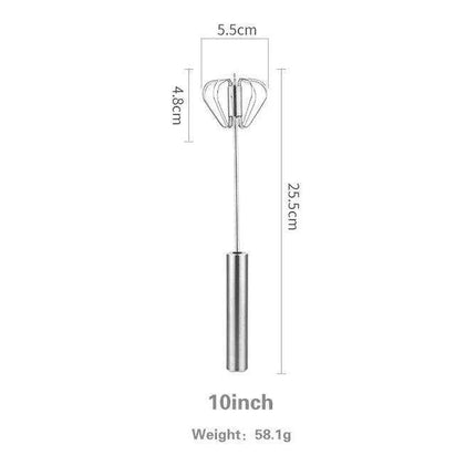 Premium Stainless Steel Egg Beater with Integrated Egg Holder - Essential Culinary Companion - Très Elite