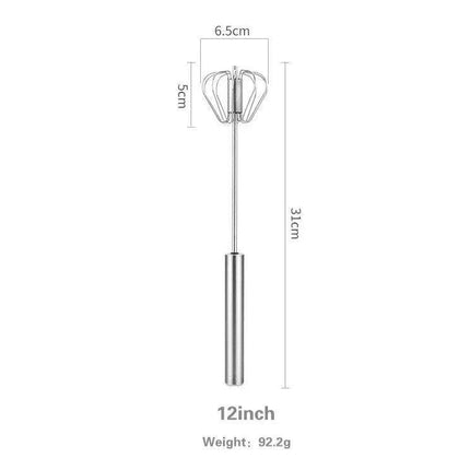 Premium Stainless Steel Egg Beater with Integrated Egg Holder - Essential Culinary Companion - Très Elite