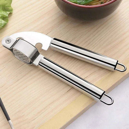 Premium Stainless Steel Garlic Press and Vegetable Dicer Set for Quick Meal Preparation - Très Elite