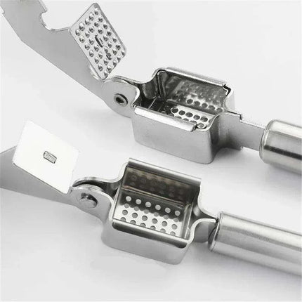 Premium Stainless Steel Garlic Press and Vegetable Dicer Set for Quick Meal Preparation - Très Elite