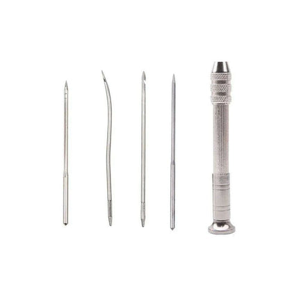 Premium Stainless Steel Leather Stitching Awl Kit for Crafting and Repair - Très Elite