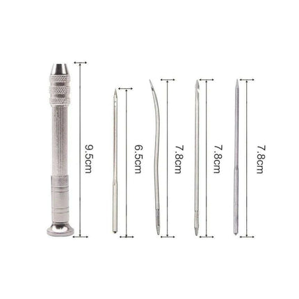 Premium Stainless Steel Leather Stitching Awl Kit for Crafting and Repair - Très Elite