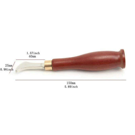 Premium Stainless Steel Leathercraft Tool Kit with Precision Edge and Wire Embedding Feature - Très Elite