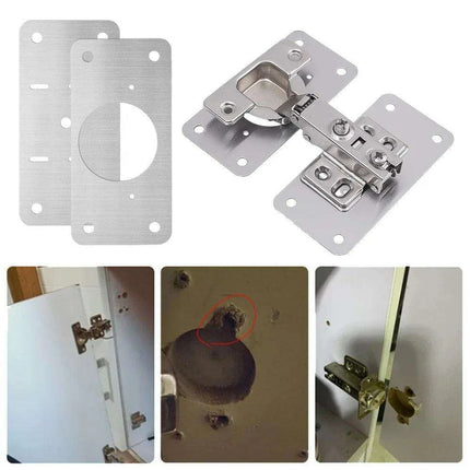 Premium Stainless Steel Silver Hinge Repair Solution for Furniture and Cabinet Revitalization..