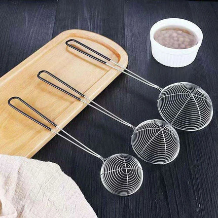 Premium Stainless Steel Skimmer and Colander Cooking Essentials Set - Très Elite