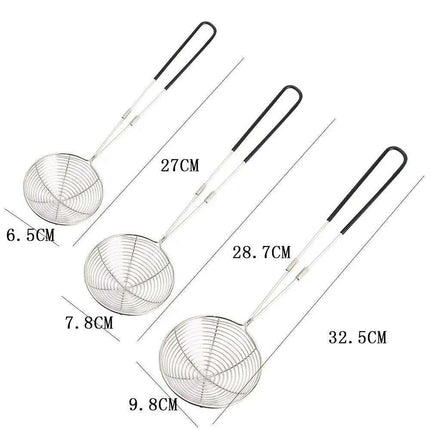 Premium Stainless Steel Skimmer and Colander Cooking Essentials Set - Très Elite