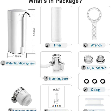 Premium Ultrafiltration Countertop Water Filter System - Très Elite