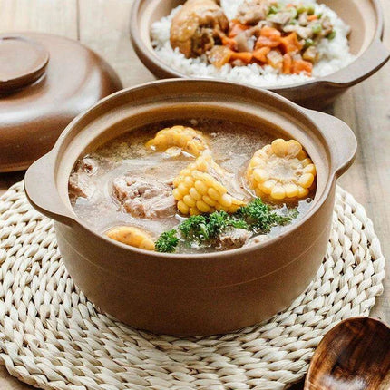 Premium Unglazed High-Temperature Clay Casserole Pot - Très Elite