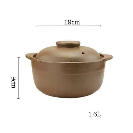 Premium Unglazed High-Temperature Clay Casserole Pot - Très Elite