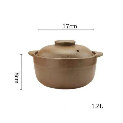 Premium Unglazed High-Temperature Clay Casserole Pot - Très Elite