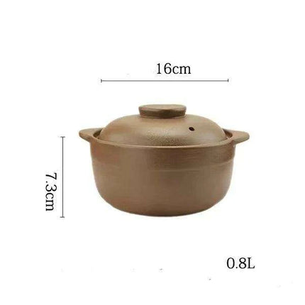 Premium Unglazed High-Temperature Clay Casserole Pot - Très Elite
