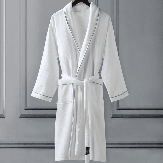Serene Comfort: Exquisite Yukata-Inspired Winter Cotton Bathrobe for Ultimate Relaxation