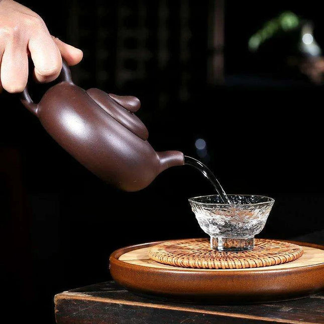 Premium Yixing Clay Oolong Teapot Set – 280ML Handcrafted Teaware with Integrated Filter