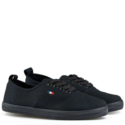 Primo Black Textile Sneakers - Très Elite