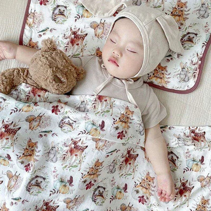 Print Bamboo Cotton Muslin Swaddle Blankets for Newborns - Très Elite