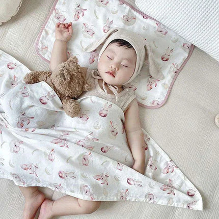 Print Bamboo Cotton Muslin Swaddle Blankets for Newborns - Très Elite