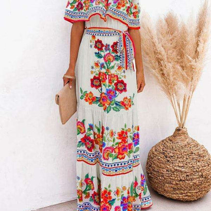 Printed One-Shoulder Dress for Fashion-Forward Affairs - Très Elite