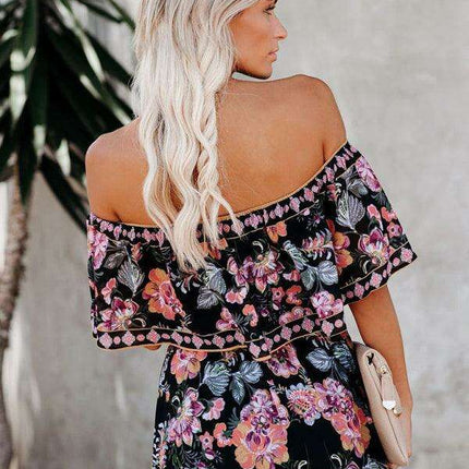 Printed One-Shoulder Dress for Fashion-Forward Affairs - Très Elite