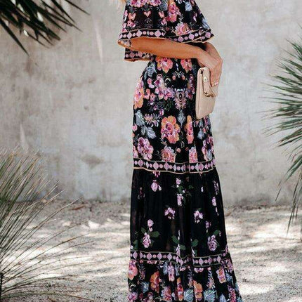 Printed One-Shoulder Dress for Fashion-Forward Affairs - Très Elite