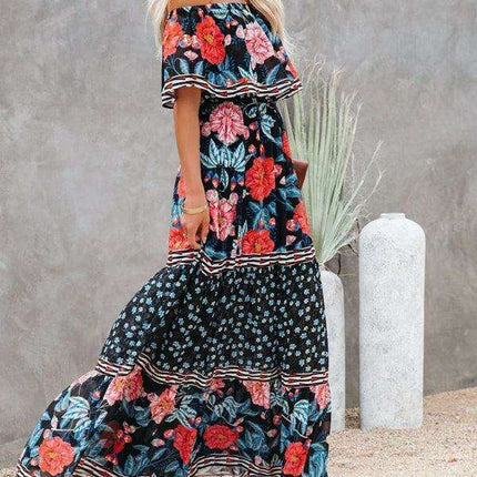 Printed One-Shoulder Dress for Fashion-Forward Affairs - Très Elite