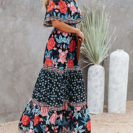 Printed One-Shoulder Dress for Fashion-Forward Affairs - Très Elite