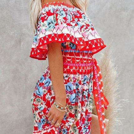 Printed One-Shoulder Dress for Fashion-Forward Affairs - Très Elite