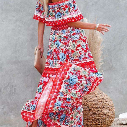 Printed One-Shoulder Dress for Fashion-Forward Affairs - Très Elite