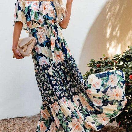 Printed One-Shoulder Dress for Fashion-Forward Affairs - Très Elite