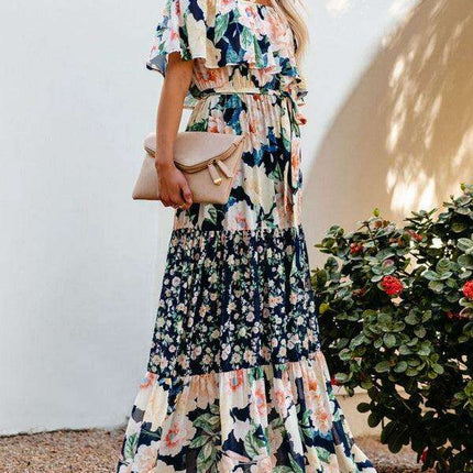 Printed One-Shoulder Dress for Fashion-Forward Affairs - Très Elite