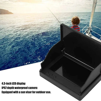 Professional 1080P Underwater Fishing Camera with 4.3" LCD, 220° Field of View, Night Vision, and Waterproof Design - Très Elite